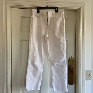 Loft Straight Leg Corduroy Pants - Size 26 - Whisper White - From this season